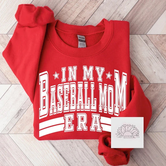 In my Baseball Mom Era- Adult Unisex Crewneck Sweatshirt