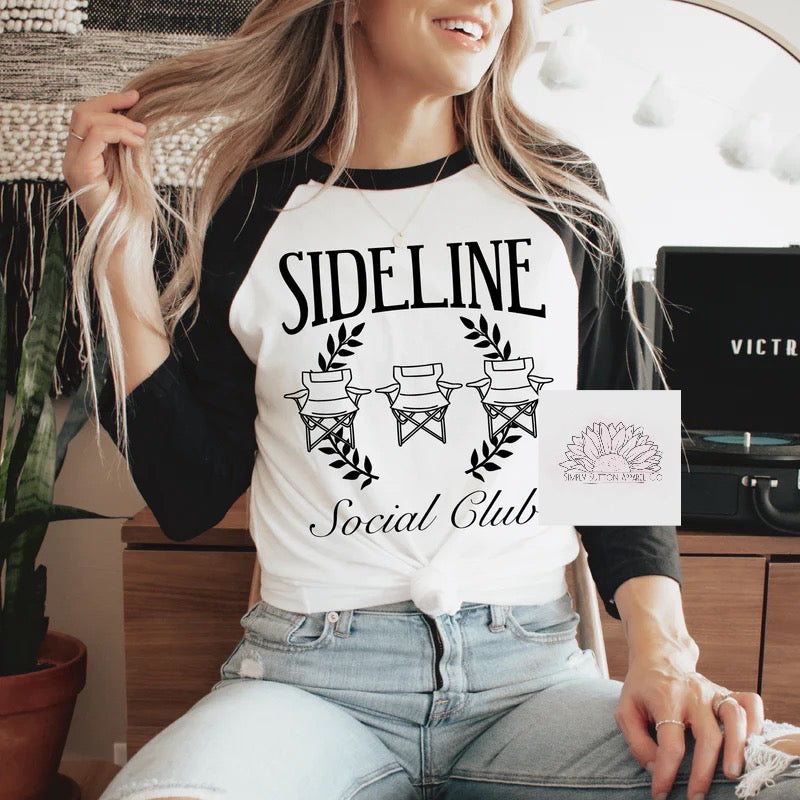 Sideline Social Club- Adult Crewneck Unisex T-Shirt