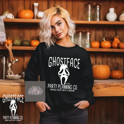 Ghostface Party Planning |  Crewneck Unisex Sweatshirt