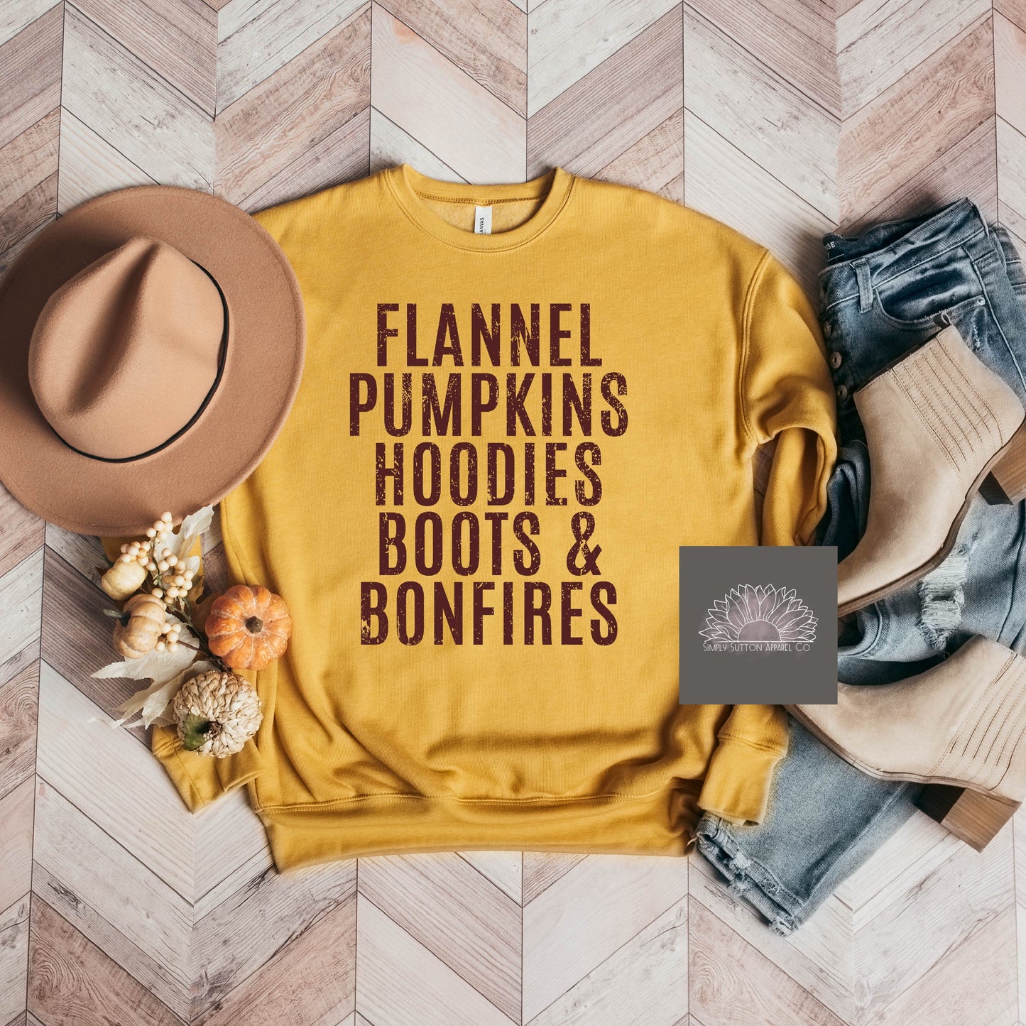 Flannels, Pumpkins & Hoodies |  Crewneck Unisex Sweatshirt