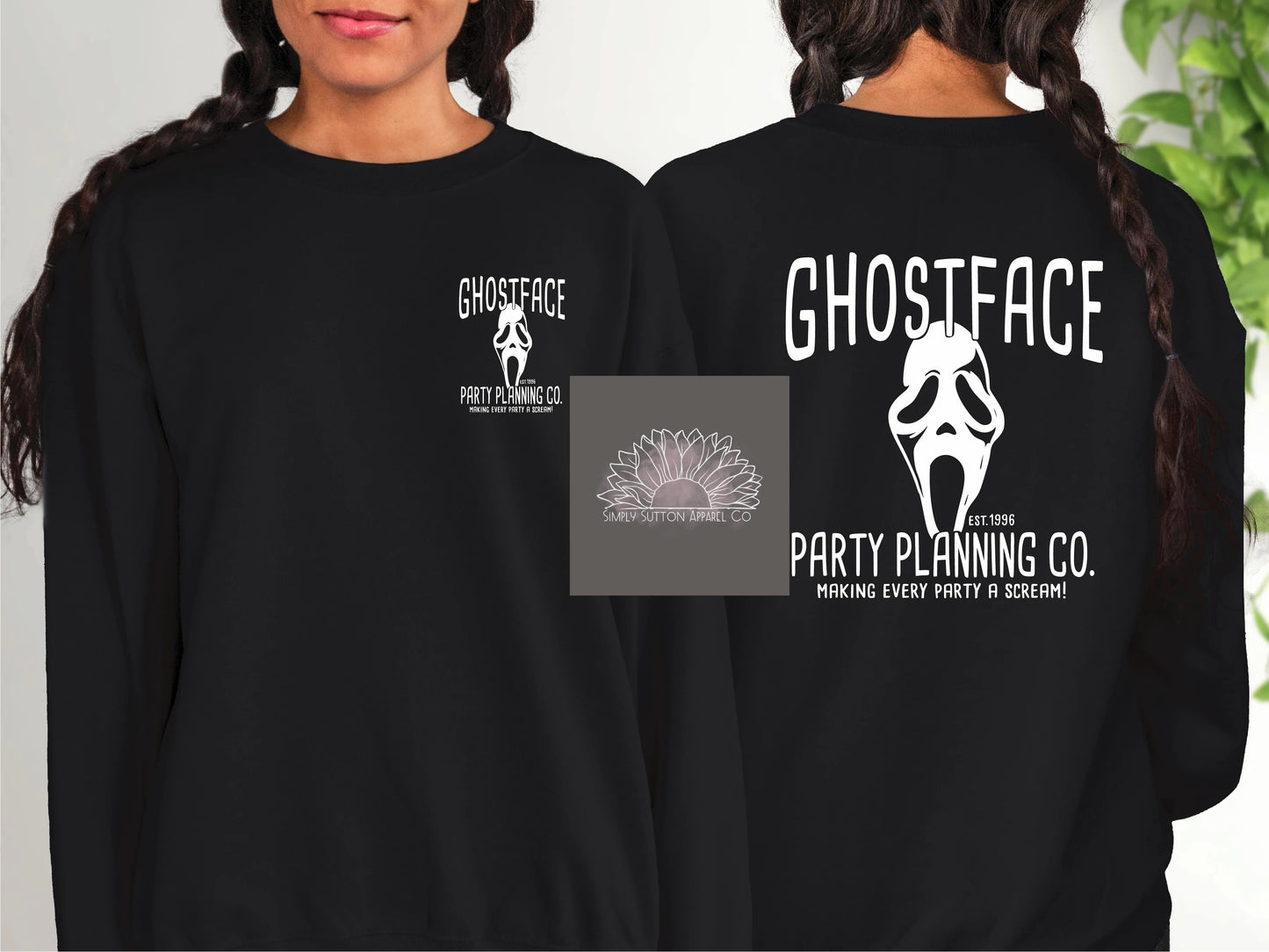 Ghostface Party Planning |  Crewneck Unisex Sweatshirt