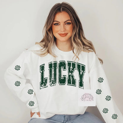 Lucky Shamrock - Adult Unisex Crewneck Sweatshirt