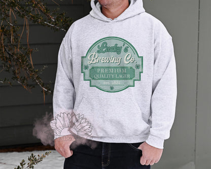 Luckys Brewing Co- Adult Unisex Cozy Hoodie