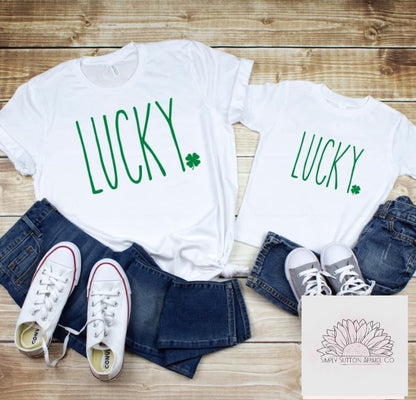 Lucky-  Adult Unisex Crewneck T-Shirt