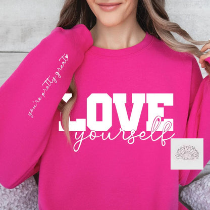 Love Yourself - Adult Unisex Crewneck Sweatshirt