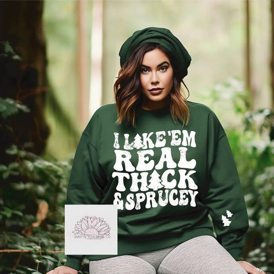 Thick & Sprucey - Adult Unisex Crewneck Sweatshirt