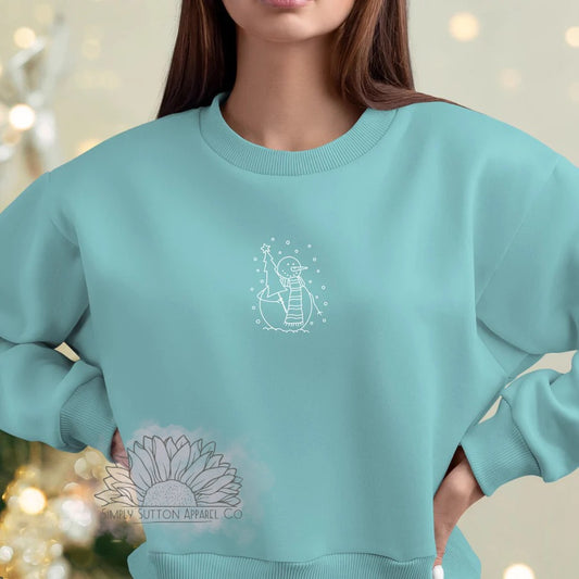 Snowman - Adult Unisex Crewneck Sweatshirt