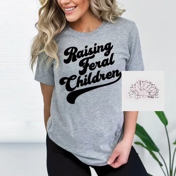 Raising Feral Children -  Adult Unisex Crewneck T-Shirt