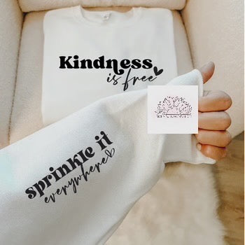 Kindness is Free- Adult Unisex Crewneck Sweatshirt