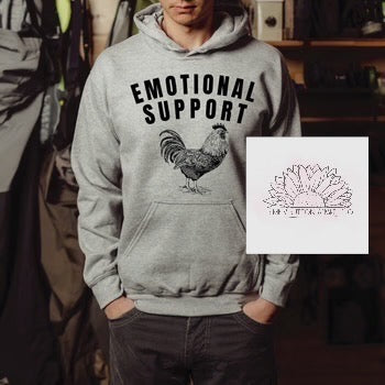 Emotional Support - Adult Unisex Cozy Hoodie