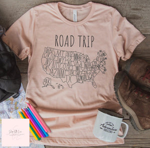 Road Trip - Youth Unisex Crewneck T-shirt (Markers Included)