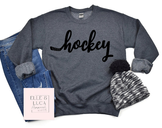 Hockey  - Adult Crewneck Sweatshirt