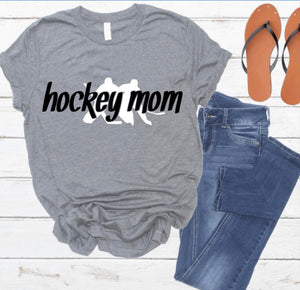 Hockey/Goalie Mom of both- Adult Unisex Crewneck T-shirt