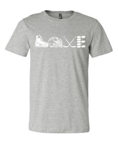 Hockey- LOVE- Unisex Crewneck T-shirt