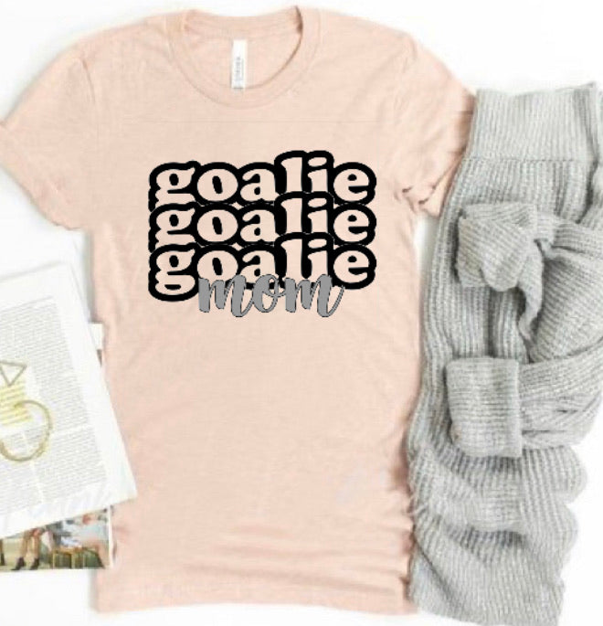Goalie Goalie Goalie  Mom- Adult Unisex Crewneck T-Shirt