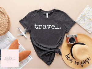 Travel - Adult Unisex Crewneck T-Shirt
