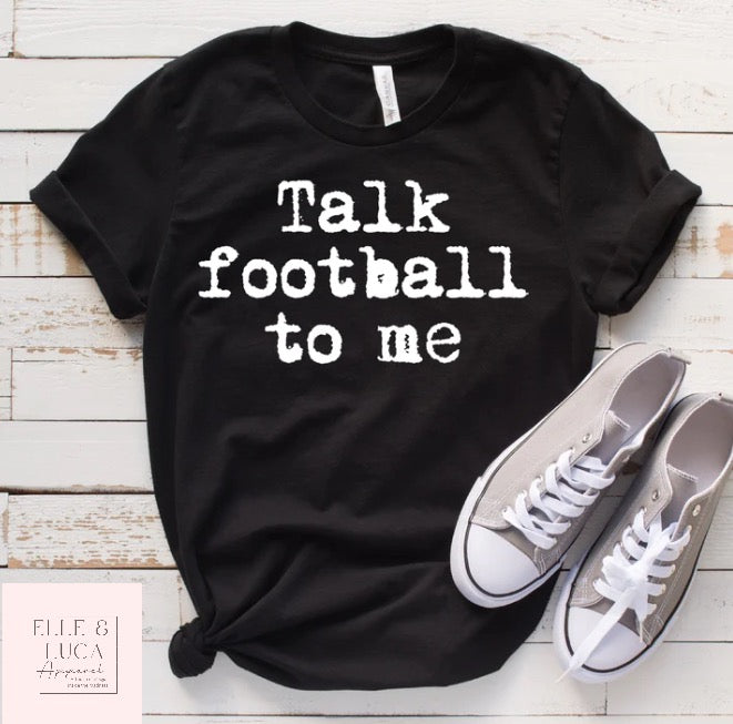 Talk Football to Me Unisex Crewneck Youth  T-shirt