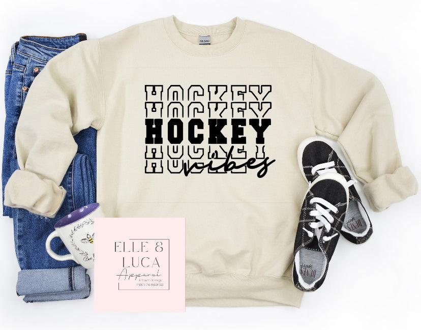Hockey Vibes - Adult Crewneck Sweatshirt