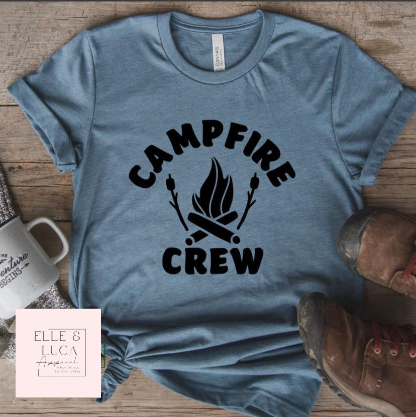 Camp Fire Crew - Adult Crewneck Unisex T-Shirt