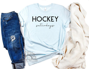 Hockey Saturdays - Adult Unisex T-Shirt