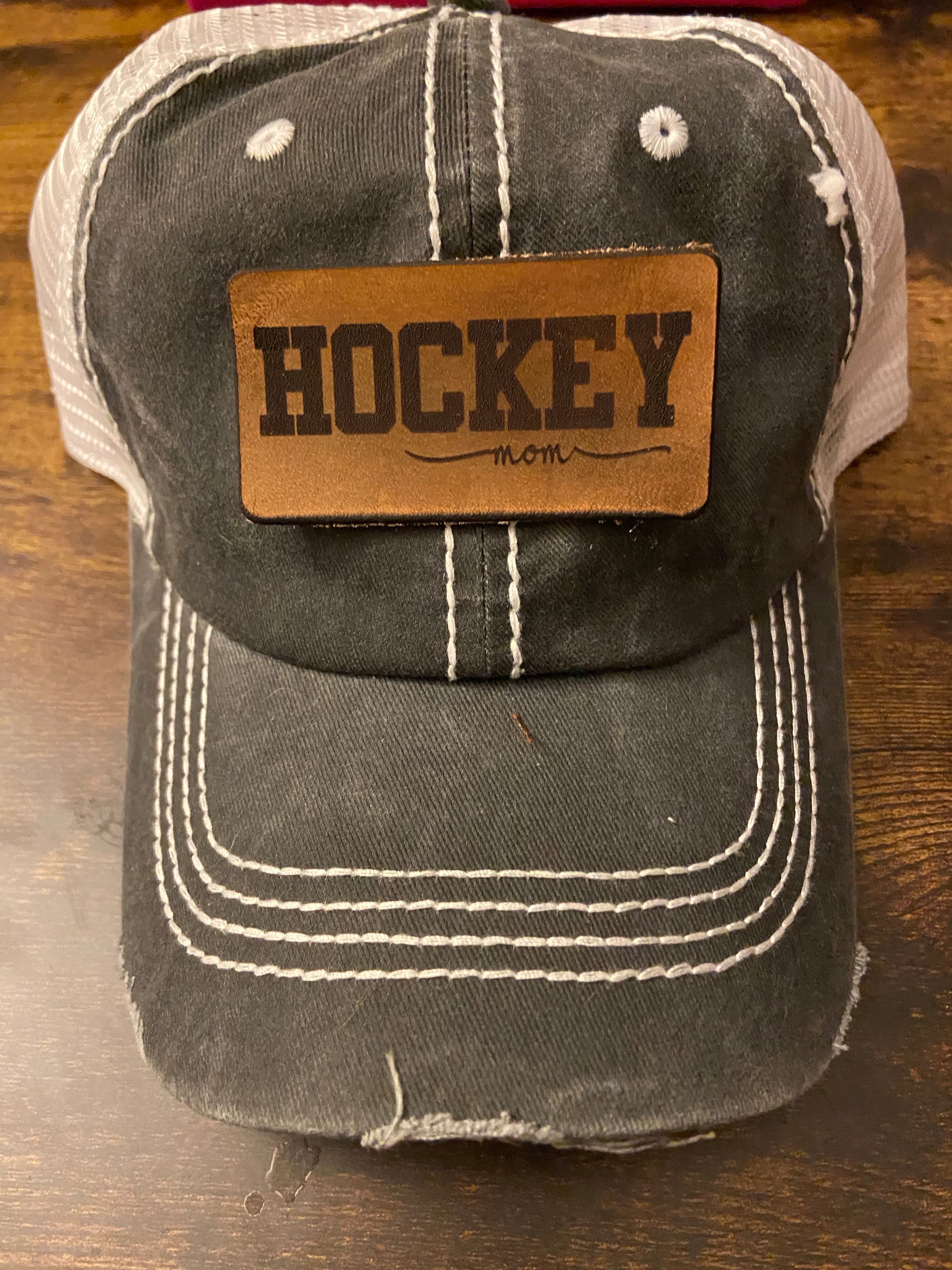 Hockey/Goalie Mom Vintage Styl Trucker Hat