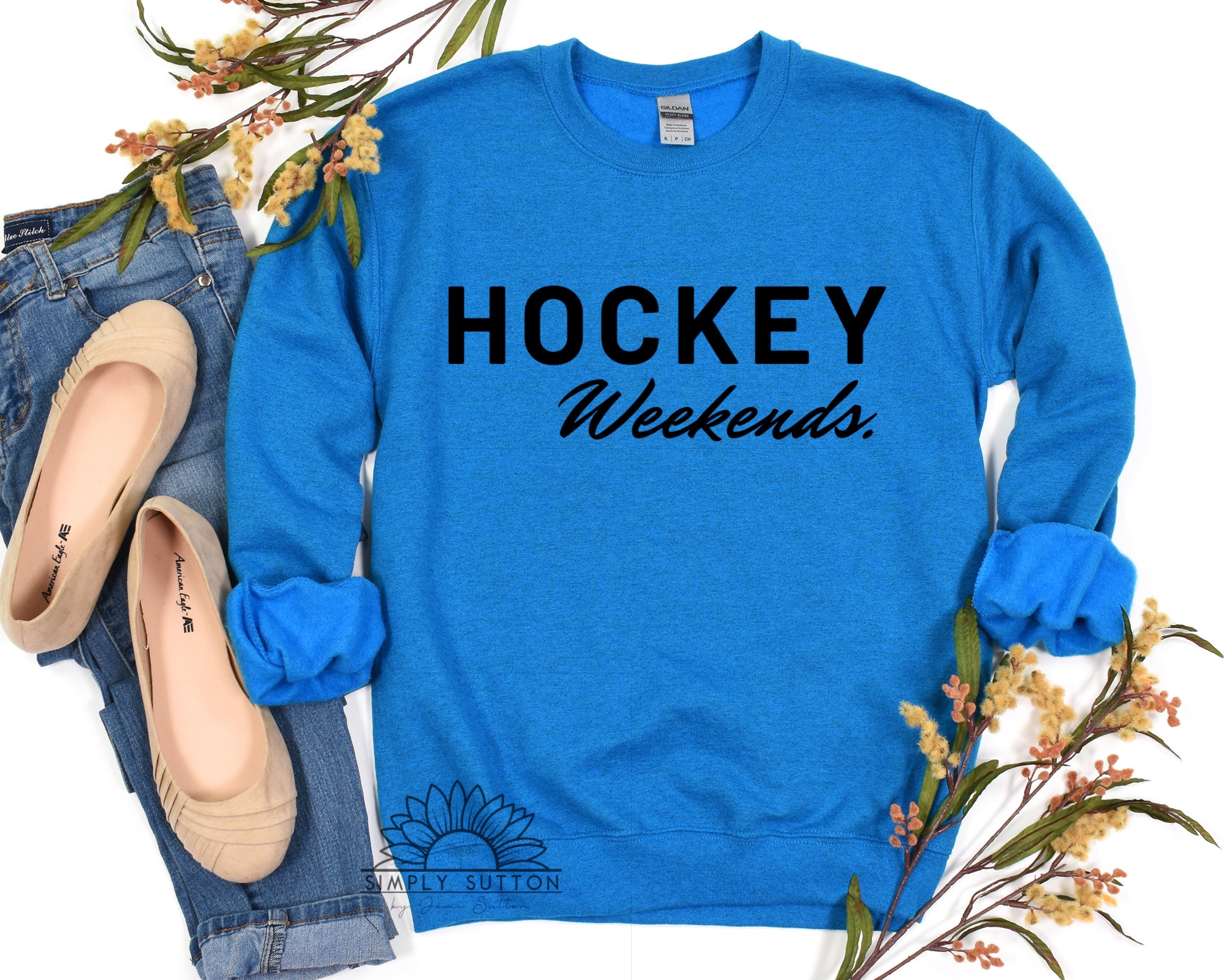 Hockey Weekends- Adult Crewneck Sweatshirt