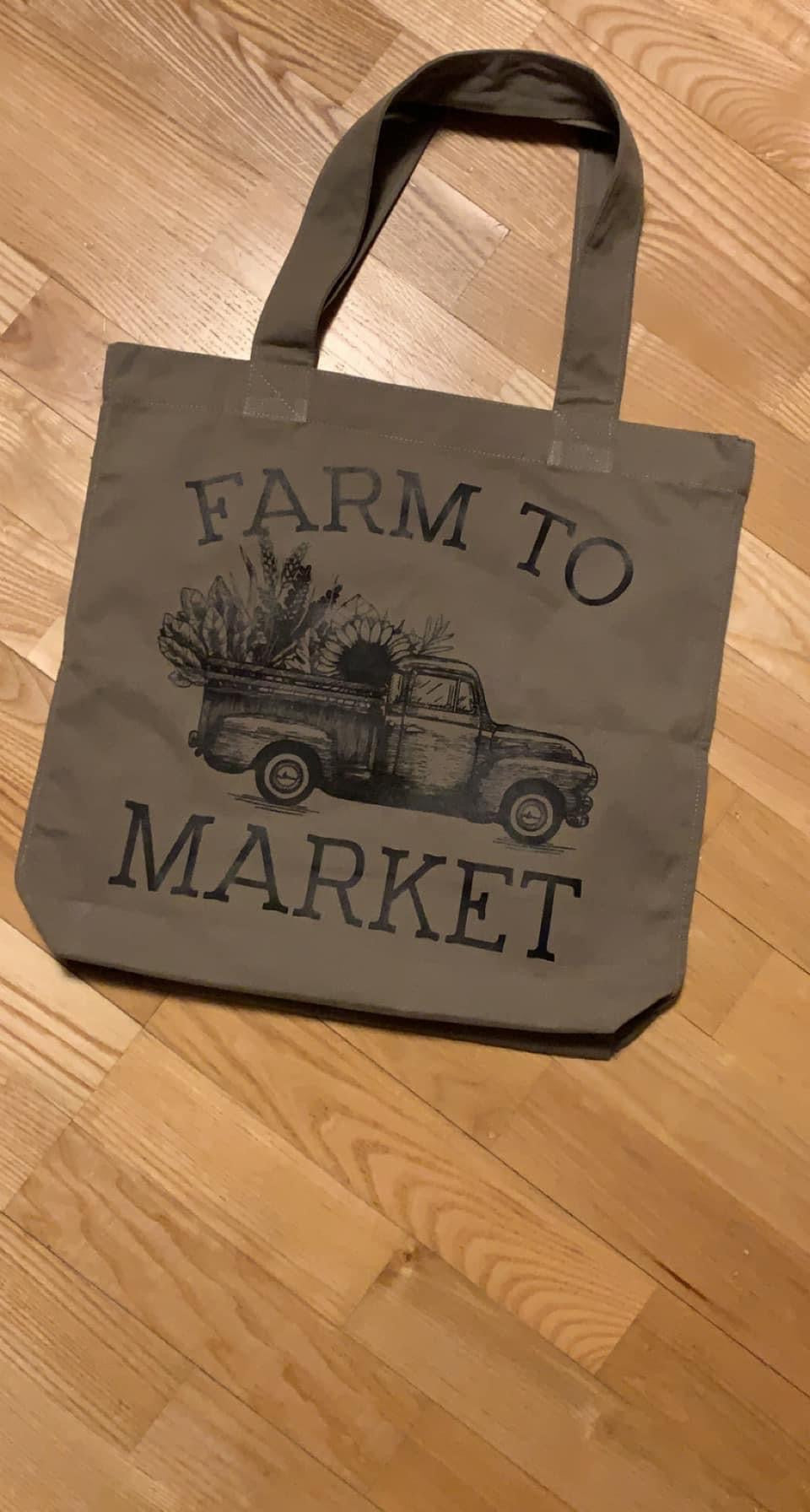 Farm to Market Canvas Tote