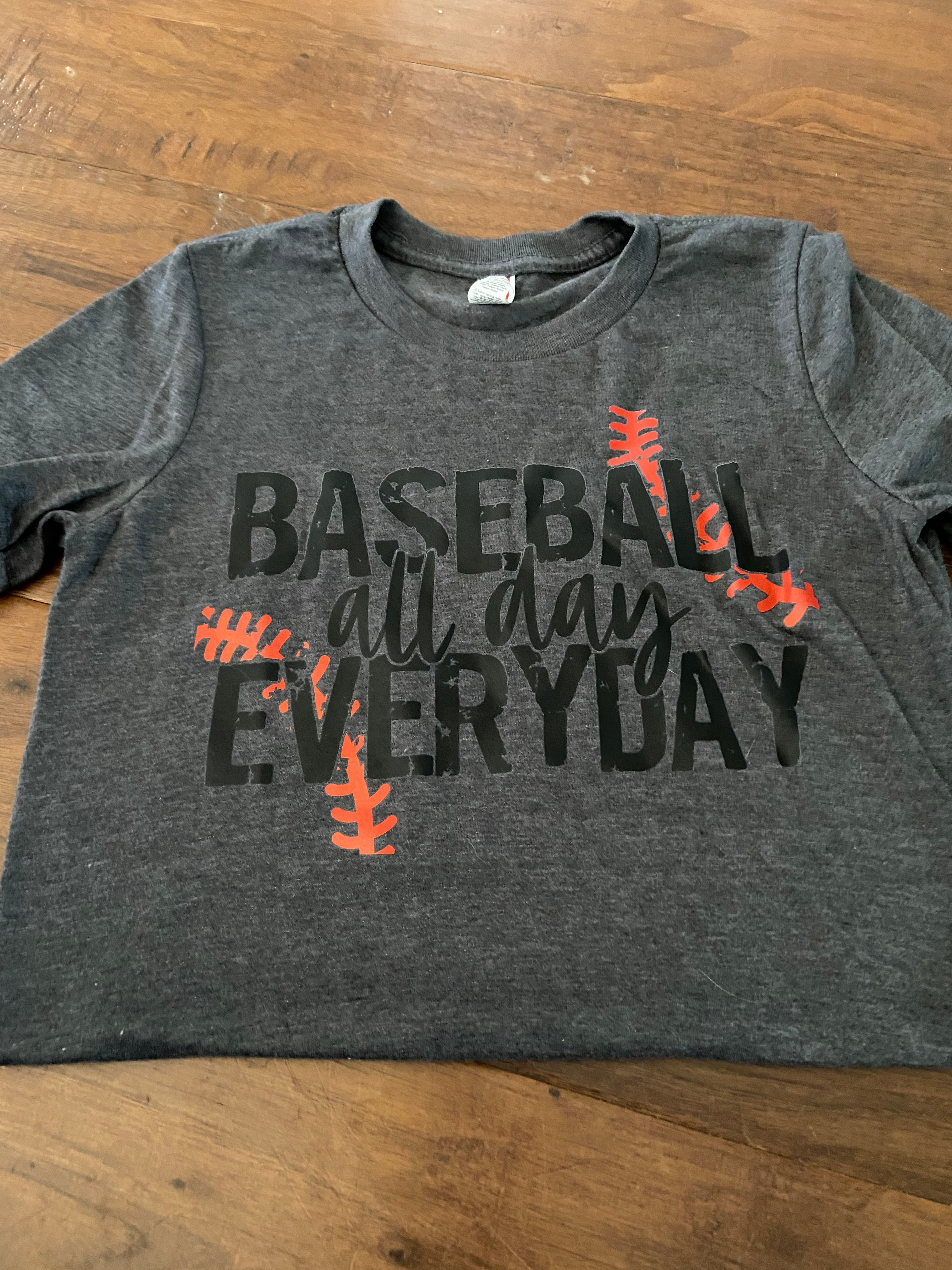 Baseball All Day Everyday- Crewneck Unisex Adult T-Shirt