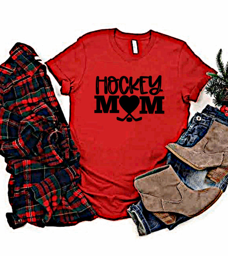 Hockey Mom 🖤 - Adult Unisex T-Shirt
