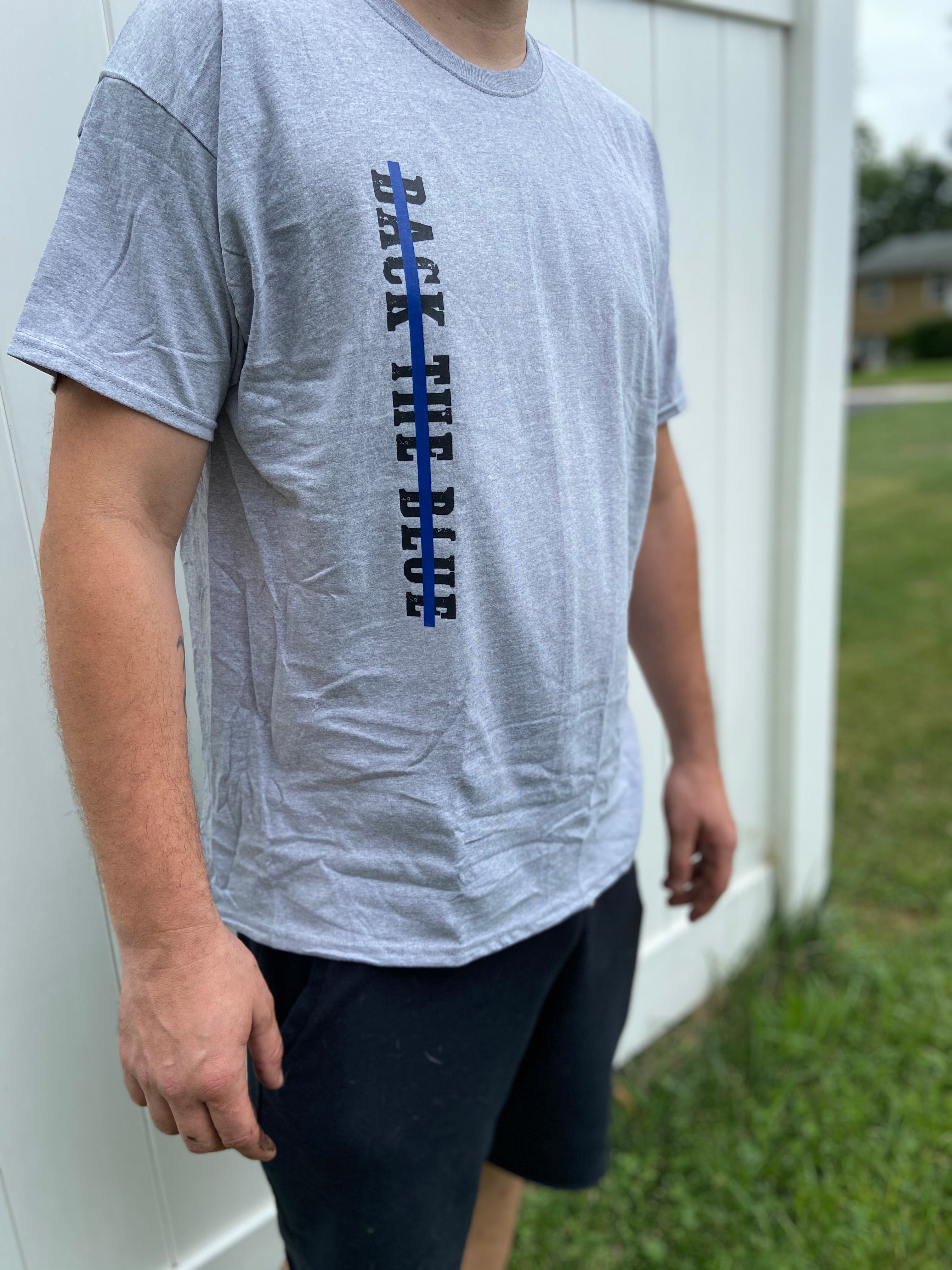 Back the Blue -Crewneck Unisex Adult T-Shirt