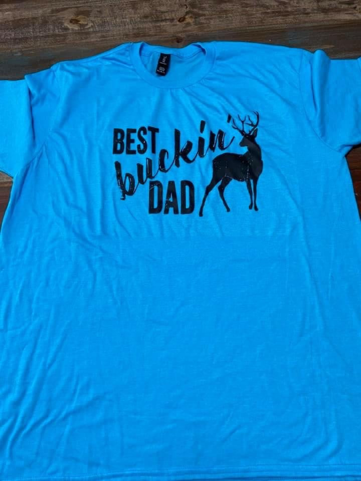 Best Buckin Dad- Adult Unisex T-Shirt