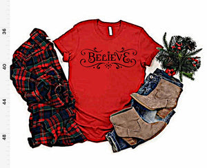 Believe- Adult Unisex Crewneck T-Shirt