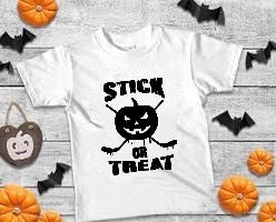 Stick or Treat- Youth Unisex Crewneck T-shirt