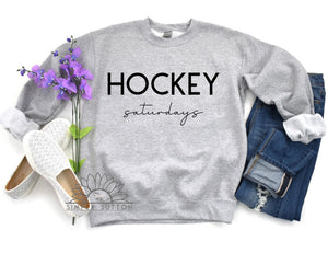 Hockey Saturdays - Adult Crewneck Sweatshirt