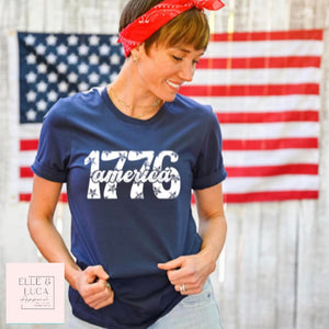 1776 America - Adult Crewneck Unisex T-Shirt