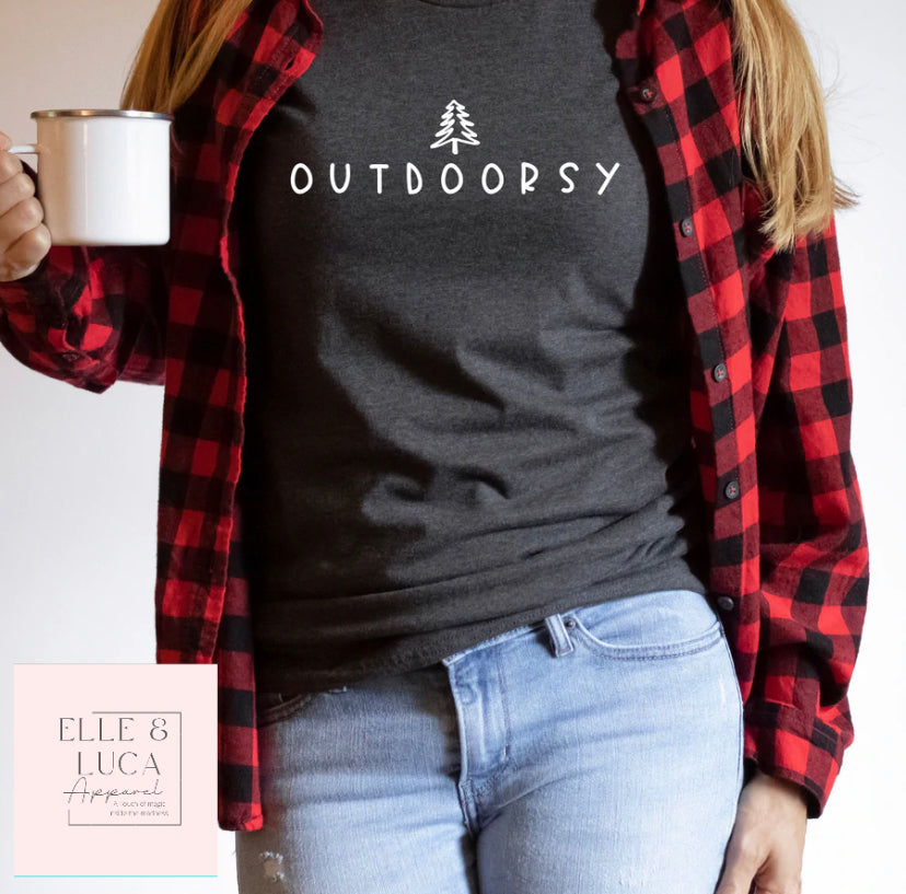 Outdoorsy - Adult Crewneck Unisex T-Shirt